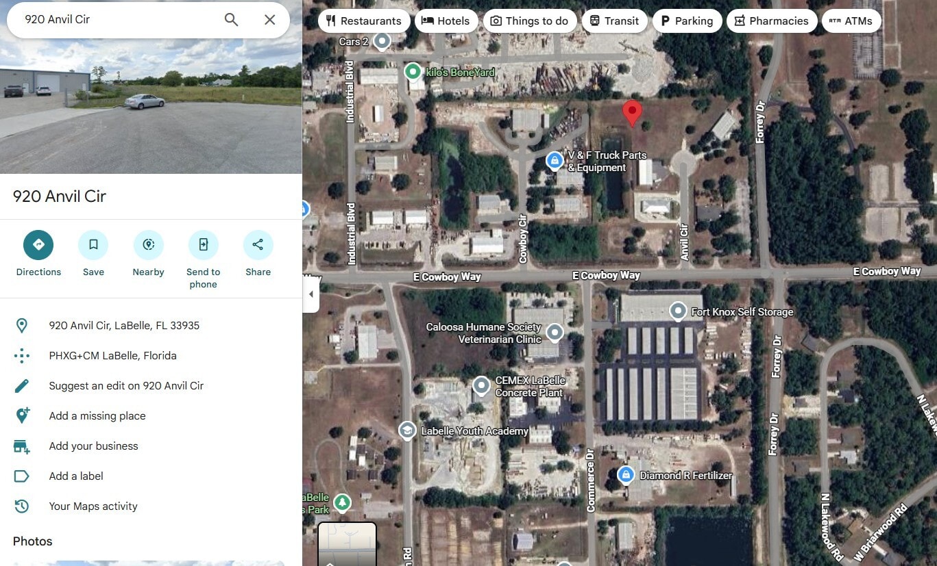 920 Anvil cir, LaBelle, FL for sale Primary Photo- Image 1 of 2