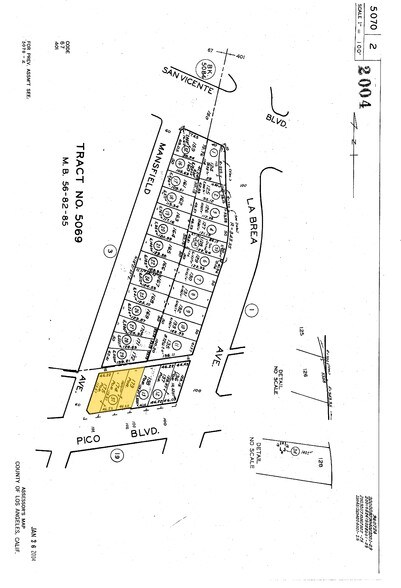 4975 W Pico Blvd, Los Angeles, CA à vendre - Plan cadastral - Image 3 de 4