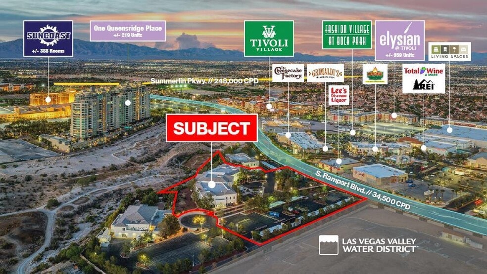 851 S Rampart Blvd, Las Vegas, NV à louer - Photo du bâtiment - Image 2 de 5