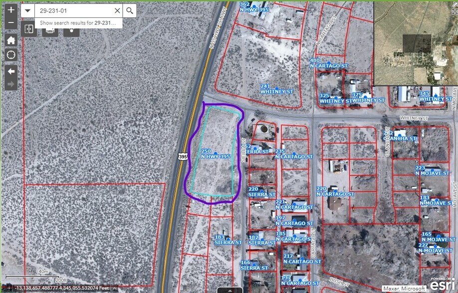 250 US HWY 395, Cartago, CA for lease - Aerial - Image 1 of 2