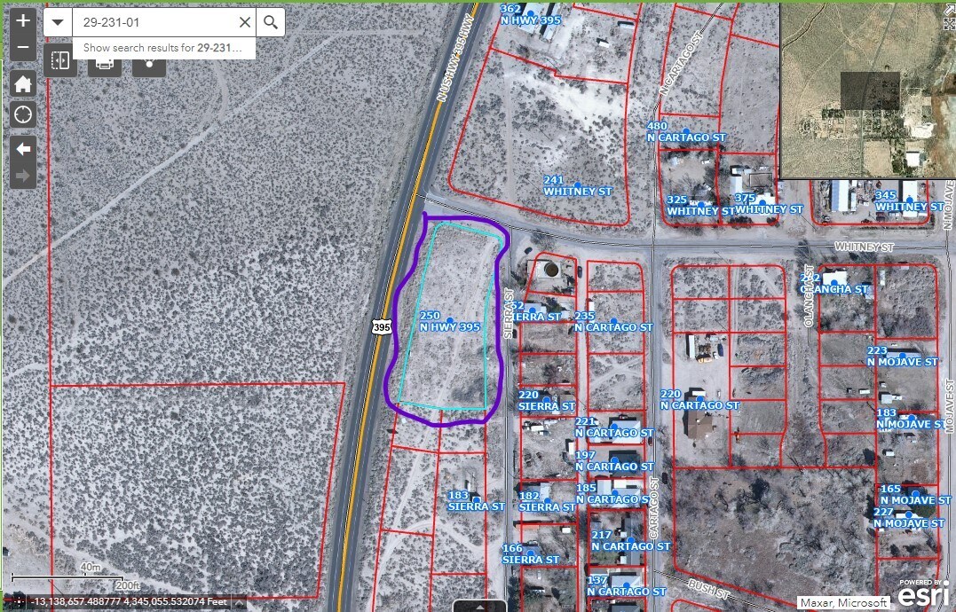 250 US HWY 395, Cartago, CA for lease Aerial- Image 1 of 3