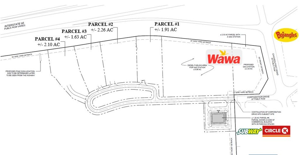 Chicken Foot Road, Hope Mills, NC for lease - Site Plan - Image 2 of 2