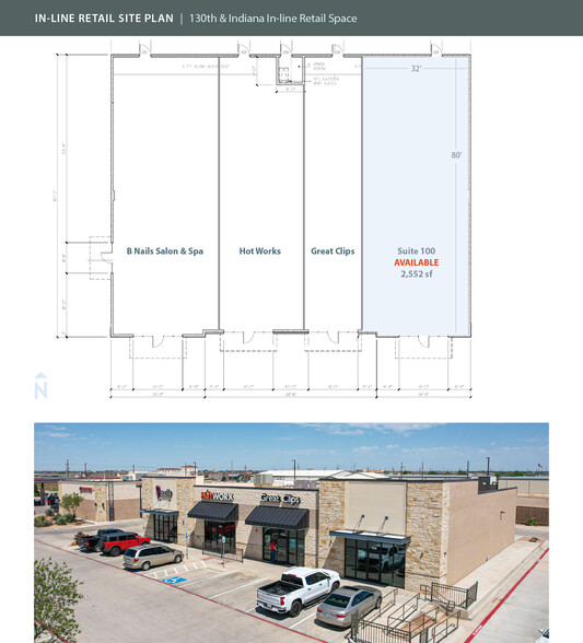 12811-12813 Indiana Ave, Lubbock, TX à louer - Plan de site - Image 2 de 5