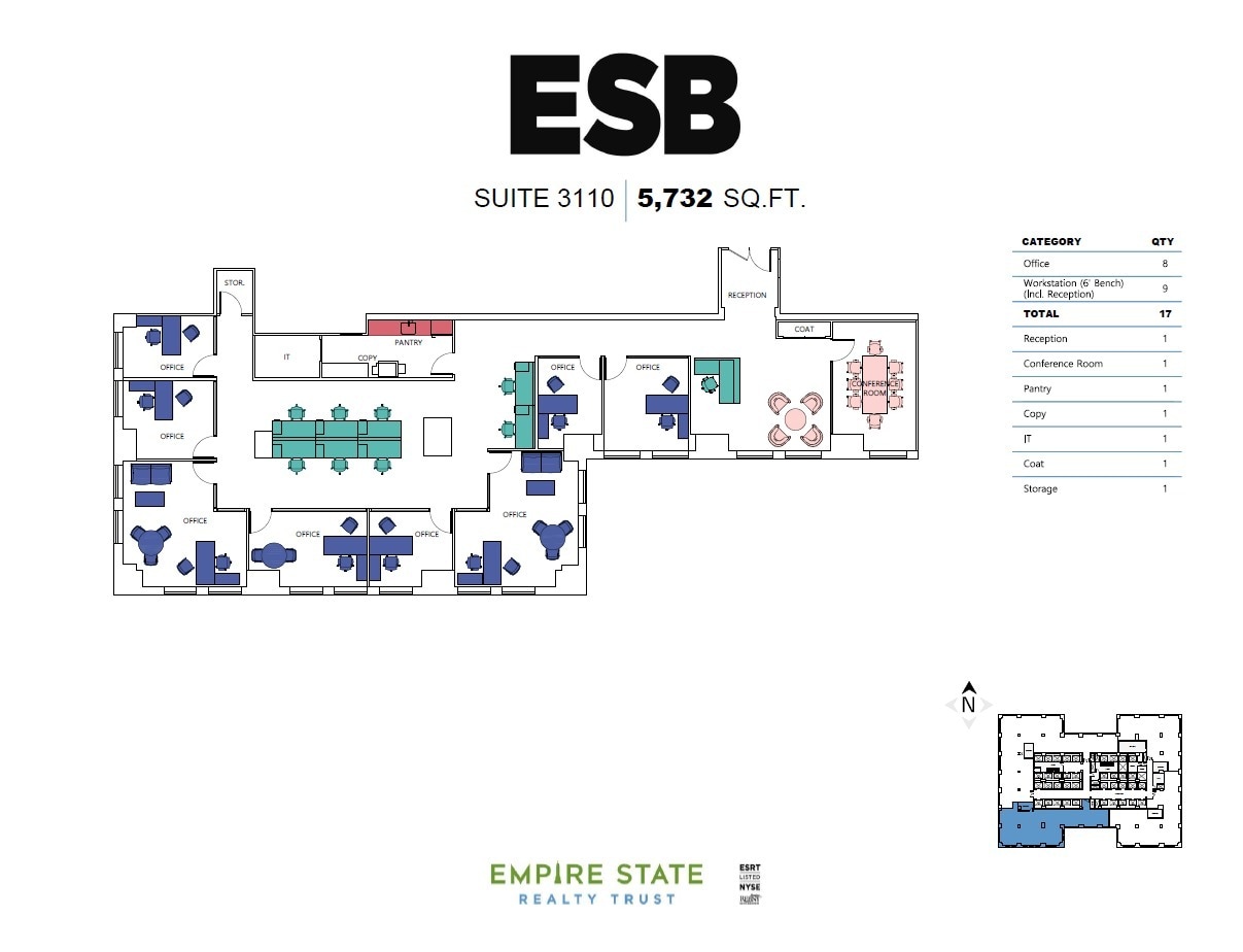 350 Fifth Ave, New York, NY à louer Plan d’étage- Image 1 de 13