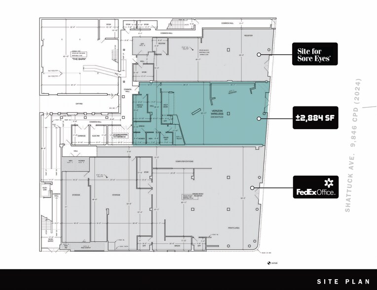 2201-2217 Shattuck Ave, Berkeley, CA for lease - Site Plan - Image 2 of 9
