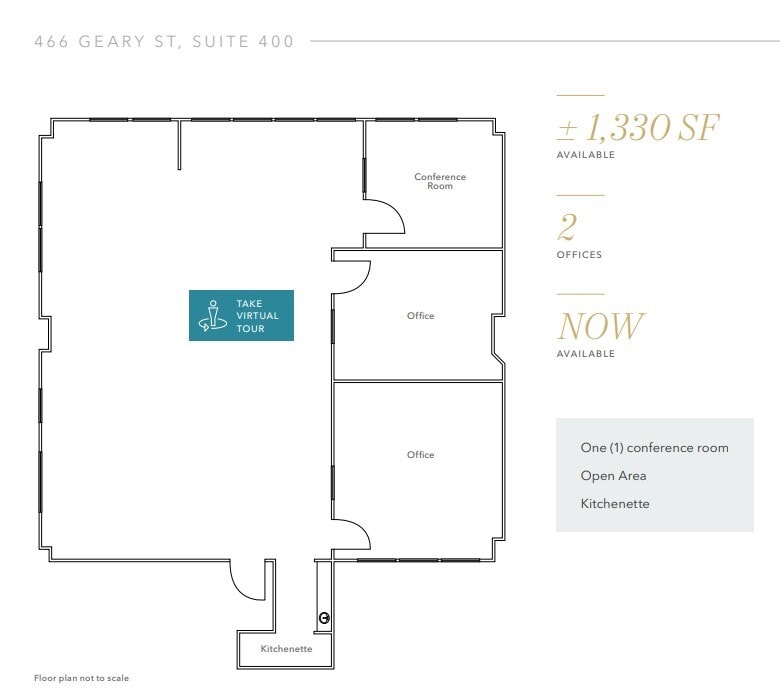456-466 Geary St, San Francisco, CA for lease Floor Plan- Image 1 of 1