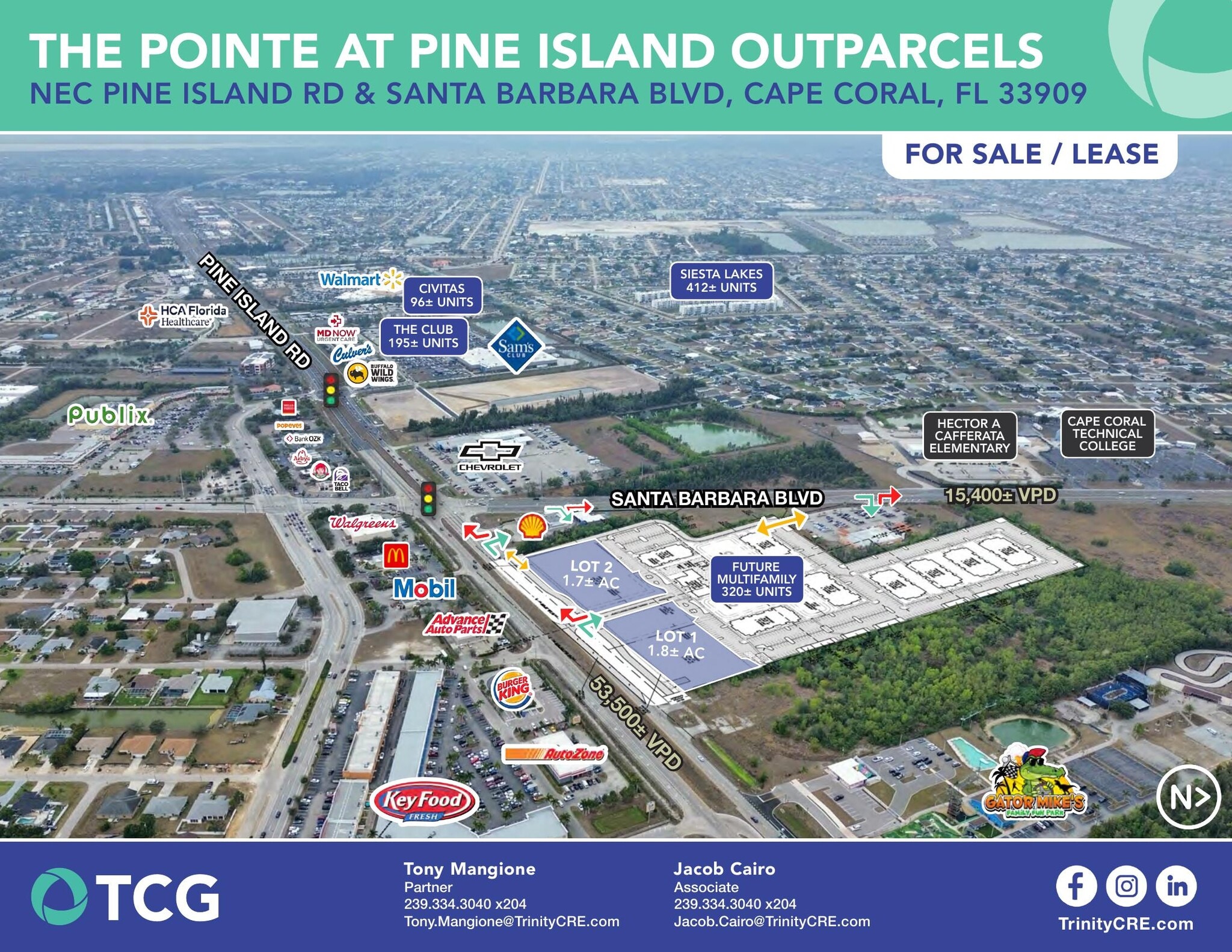NEC Pine Island Rd and Santa Barbara blvd, Cape Coral, FL for sale Primary Photo- Image 1 of 2