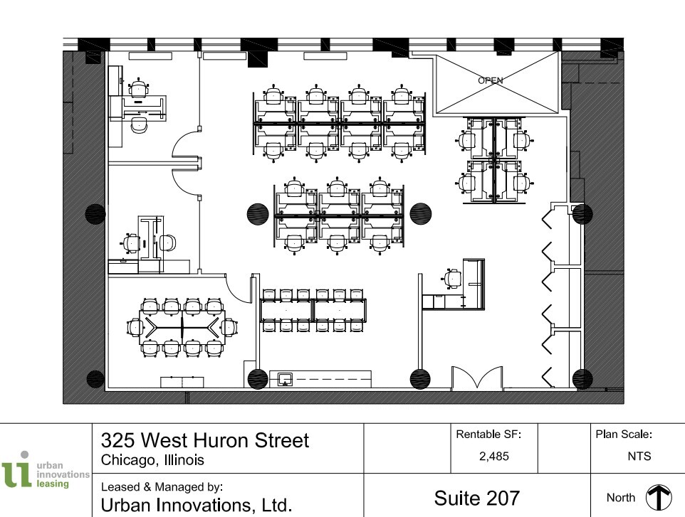 325 W Huron St, Chicago, IL for lease Floor Plan- Image 1 of 7