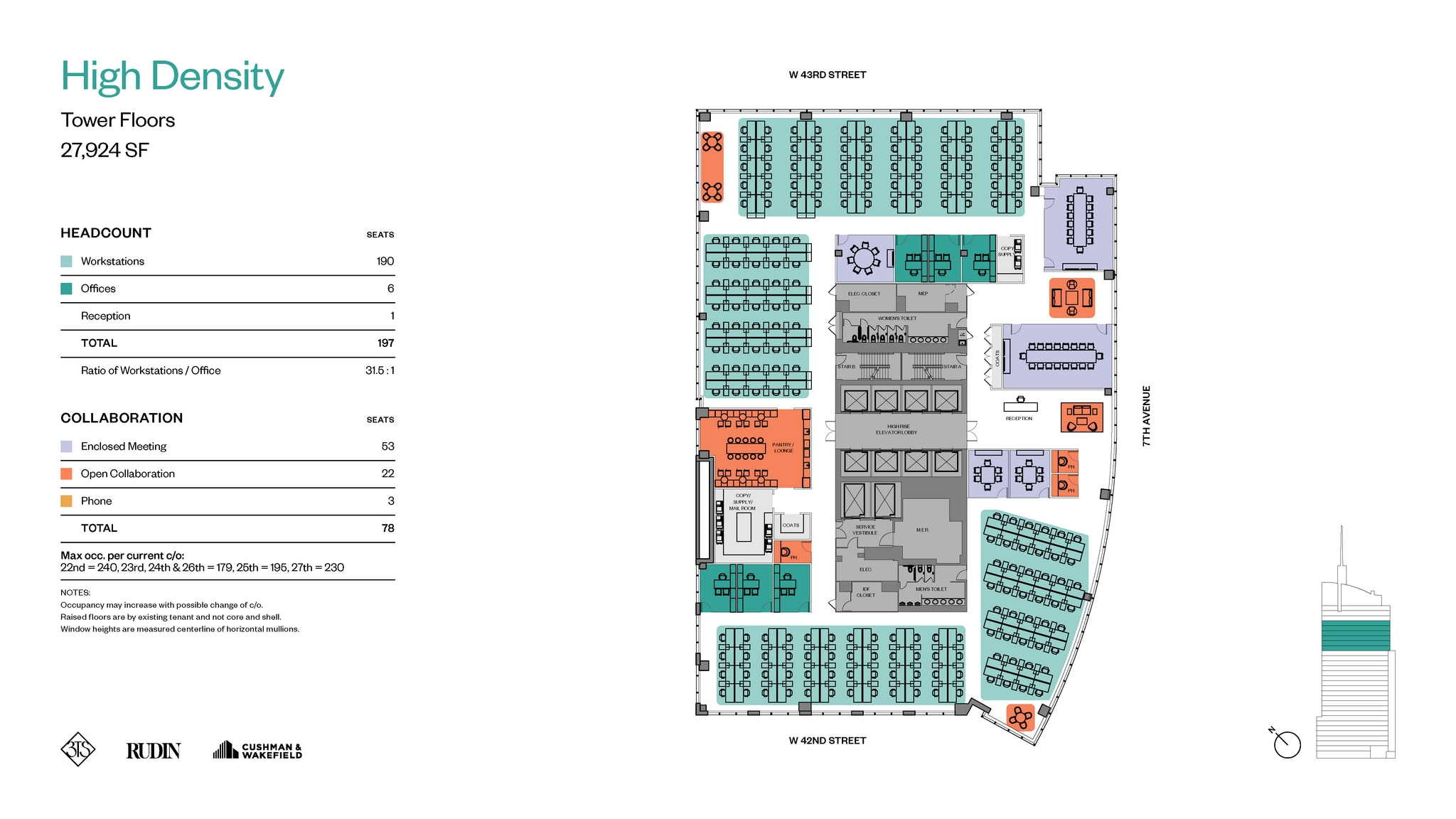 3 Times Sq, New York, NY à louer Plan d’étage- Image 1 de 4