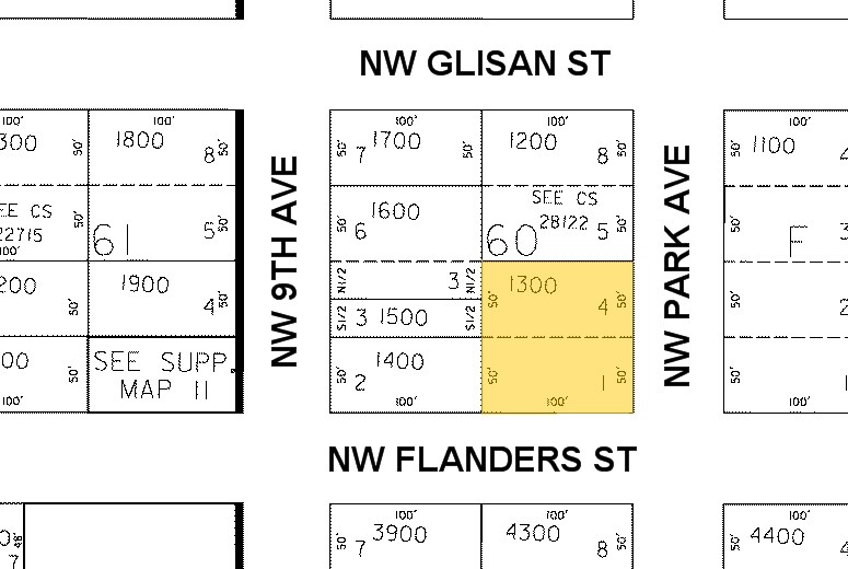 411 NW Park Ave, Portland, OR à louer - Plan cadastral - Image 2 de 6