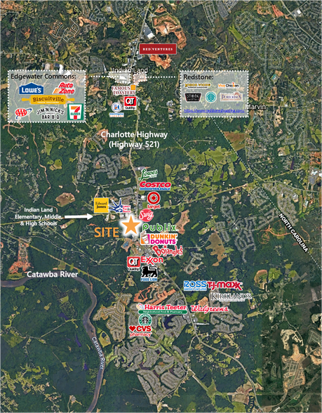 Hwy 521, Indian Land, SC for sale - Building Photo - Image 2 of 3