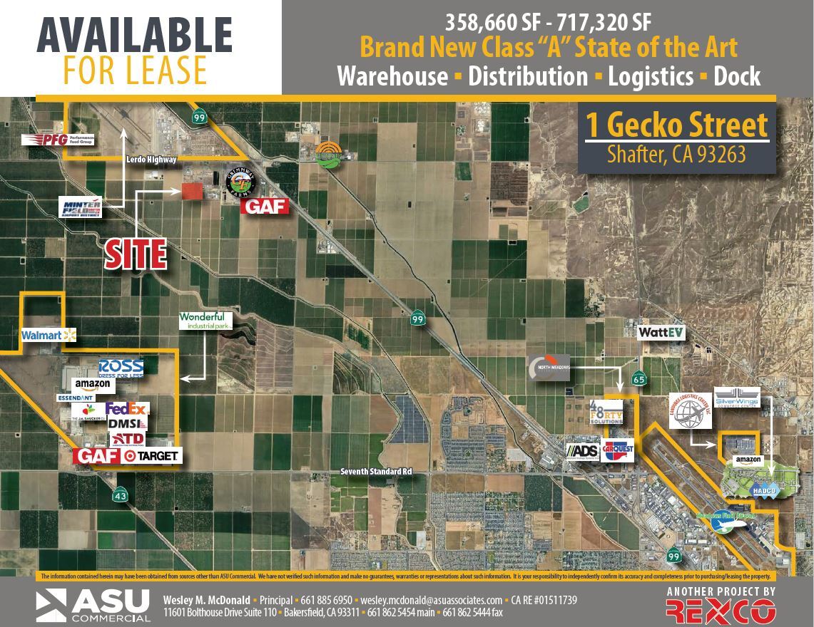 1 Gecko Street, Shafter, CA à louer Plan de site- Image 1 de 2