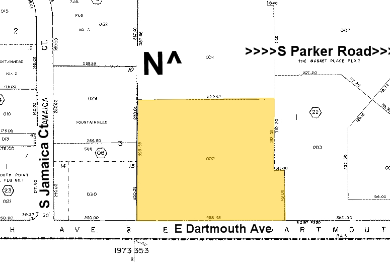 3033 S Parker Rd, Aurora, CO à louer - Plan cadastral - Image 2 de 11