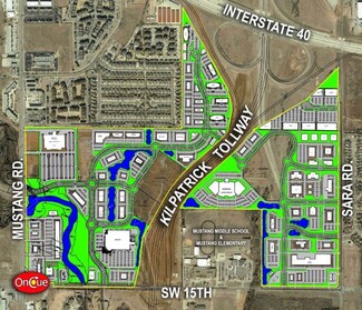 Plus de détails pour Interstate 40 & John Kilpatrick Tollway, Yukon, OK - Terrain à vendre