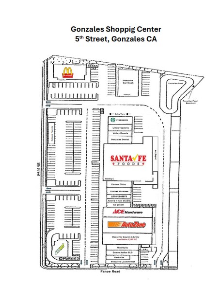 851 5th St, Gonzales, CA à louer - Plan de site - Image 2 de 5