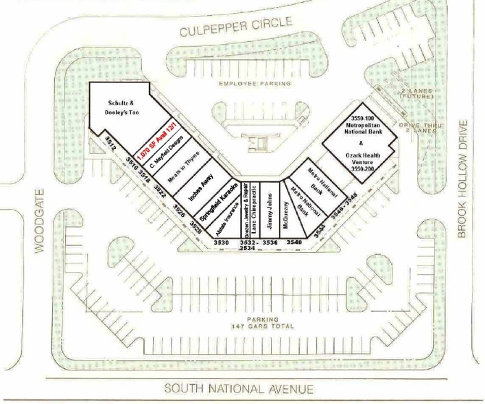 3512-3550 S National Ave, Springfield, MO for lease - Site Plan - Image 3 of 3