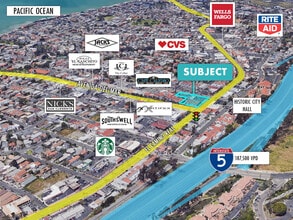 104-110 N El Camino Real, San Clemente, CA - AERIAL map view - Image1