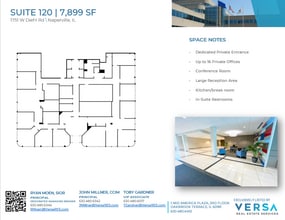 1751-1771 W Diehl Rd, Naperville, IL à louer Plan d’étage- Image 1 de 1