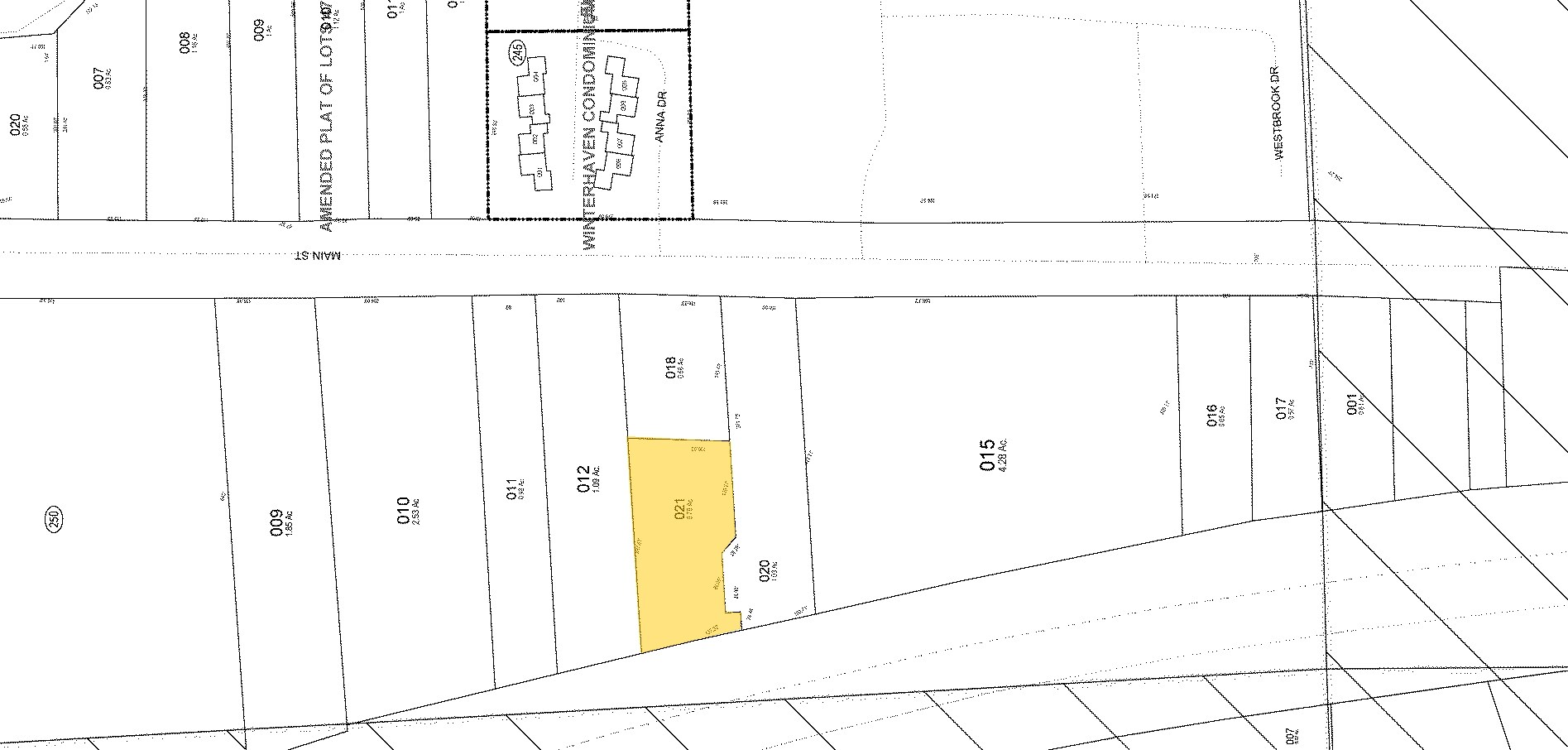 8709 Main St, Whitmore Lake, MI à vendre Plan cadastral- Image 1 de 9
