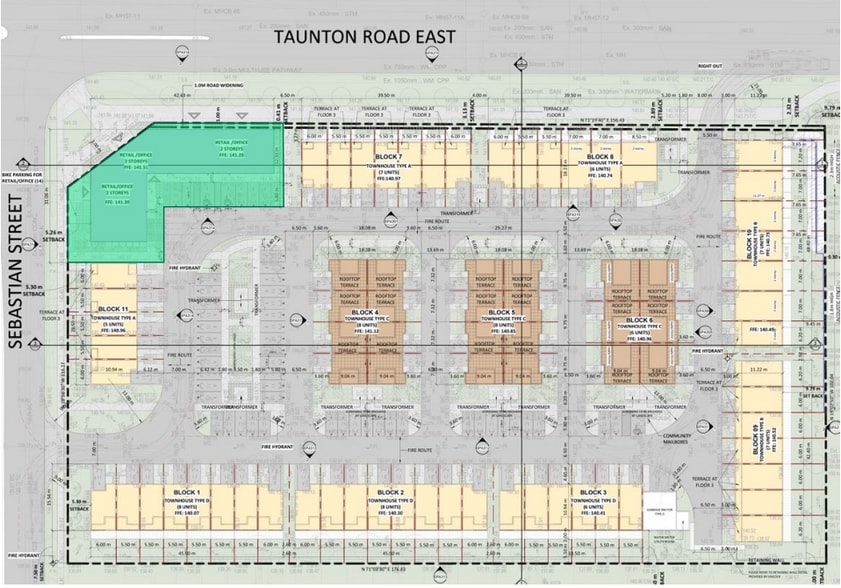 Taunton Road & Sebastian St, Whitby, ON for sale - Site Plan - Image 1 of 1