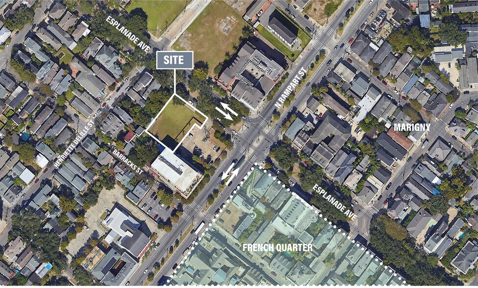 1124 Esplanade ave, New Orleans, LA à vendre - Aérien - Image 1 de 2