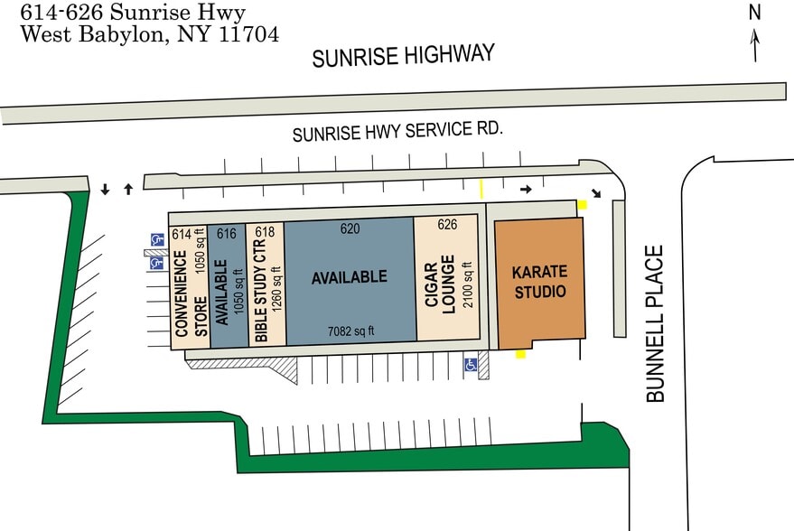 614-626 Sunrise Hwy, West Babylon, NY for lease - Building Photo - Image 2 of 7