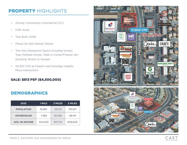 More details for 10839 S Eastern Ave, Henderson, NV - Retail for Sale