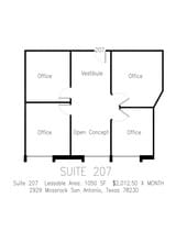 2929 Mossrock Dr, San Antonio, TX for lease Floor Plan- Image 2 of 9