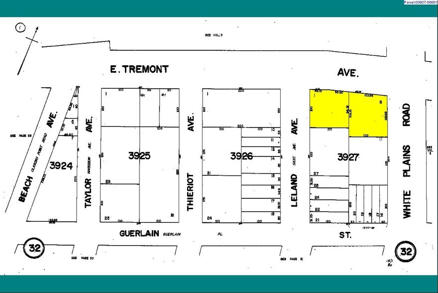 1860-1864 E Tremont Ave, Bronx, NY à louer - Plan cadastral - Image 3 de 5