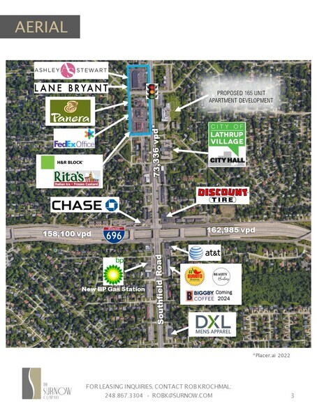 27601-27651 Southfield Rd, Southfield, MI à louer - Aérien - Image 2 de 5