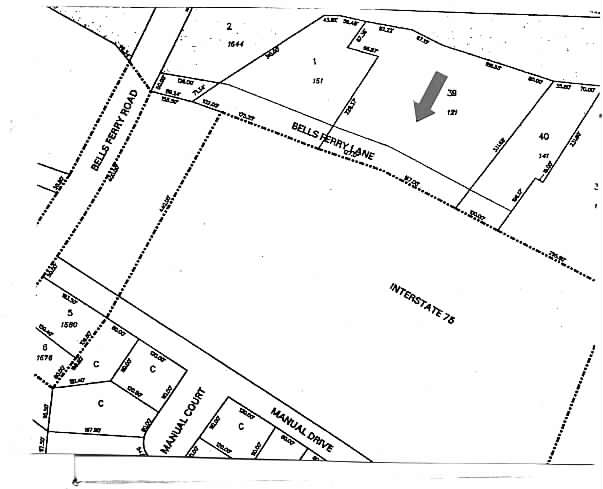 121 Bells Ferry Ln, Marietta, GA for lease - Plat Map - Image 2 of 21