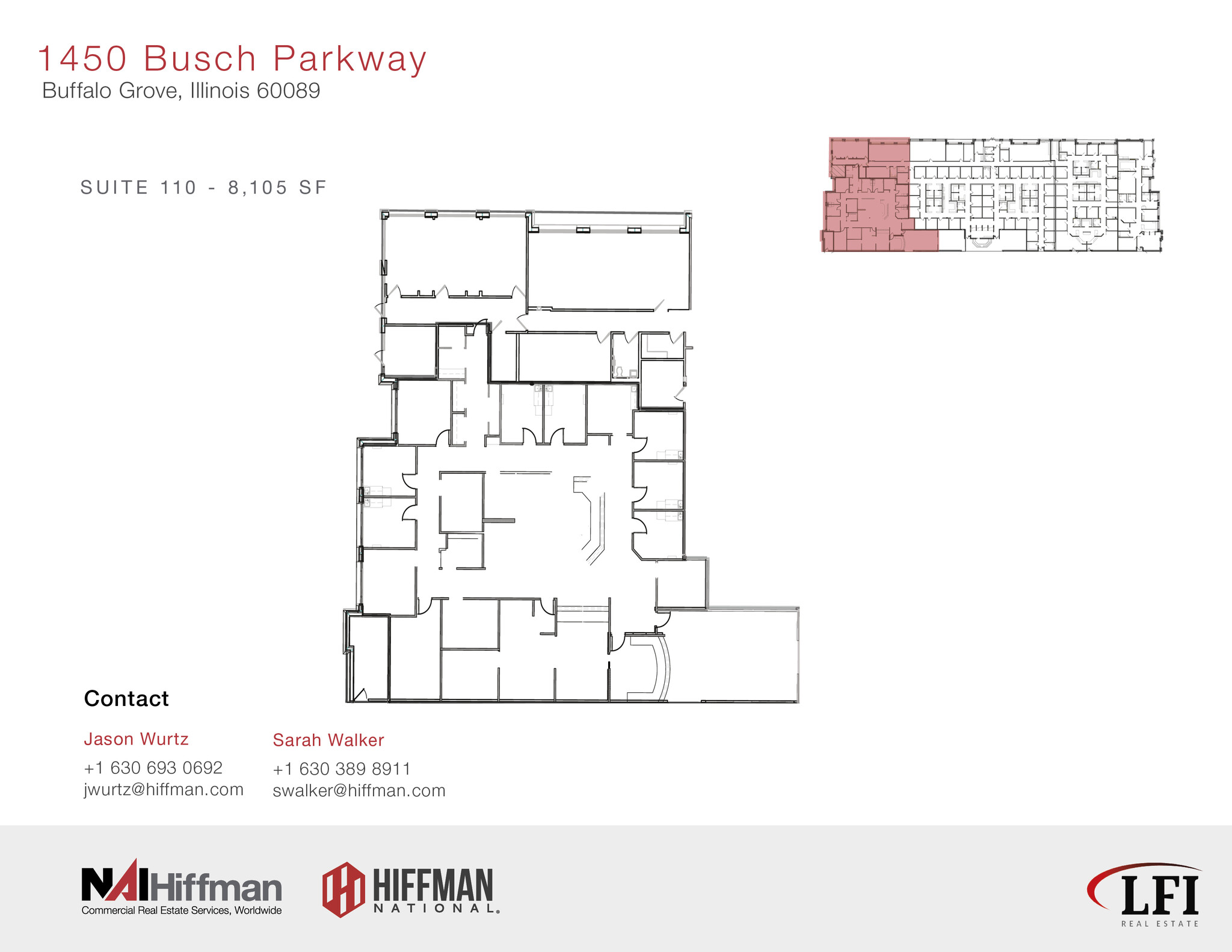 1450 Busch Pky, Buffalo Grove, IL à louer Plan d  tage- Image 1 de 2