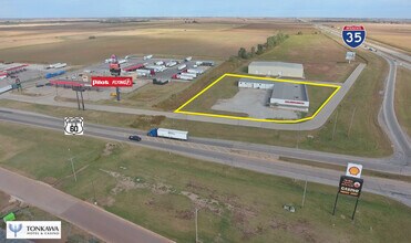 100 Holiday Ln, Tonkawa, OK - aerial  map view