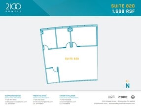 2100 Powell St, Emeryville, CA à louer Plan d’étage- Image 1 de 1