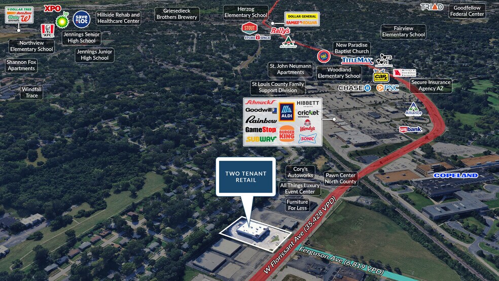 9070 W Florissant Ave, Saint Louis, MO à vendre - Photo du bâtiment - Image 2 de 6