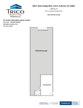 667-759 S State College Blvd, Fullerton, CA à louer Plan d’étage- Image 1 de 1