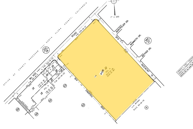 200 Jose Figueres Ave, San Jose, CA à vendre - Plan cadastral - Image 3 de 6