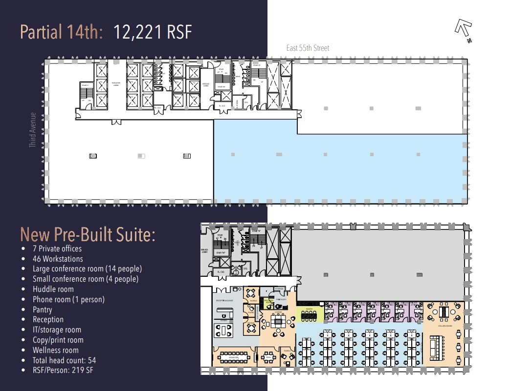 909 Third Ave, New York, NY à louer Plan d’étage- Image 1 de 1