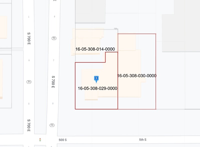 715 E 500 S, Salt Lake City, UT for sale - Plat Map - Image 3 of 3