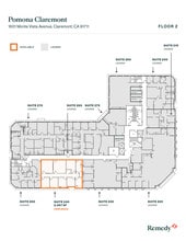 1601 Monte Vista Ave, Claremont, CA à louer Plan d’étage- Image 1 de 1