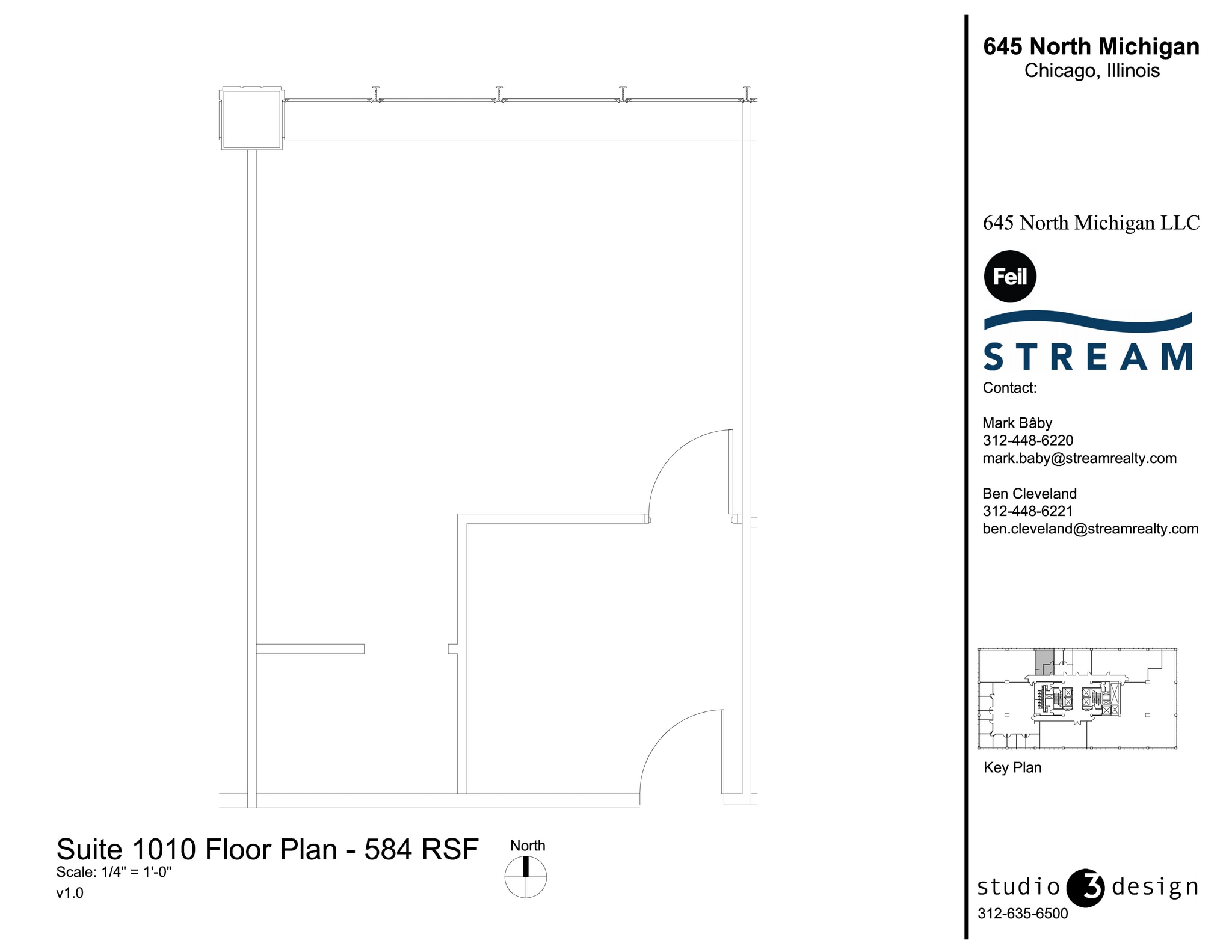 645 N Michigan Ave, Chicago, IL à louer Plan d’étage- Image 1 de 1