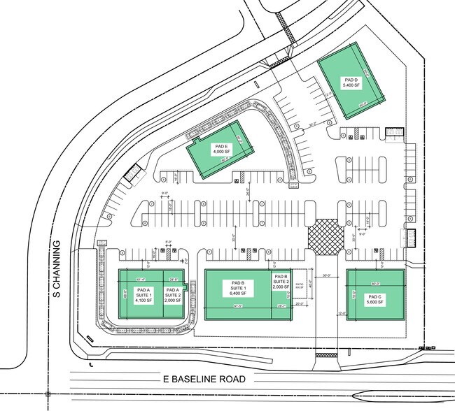 Nec Baseline Rd & Hawes Rd, Mesa, AZ à louer - Plan de site - Image 1 de 11