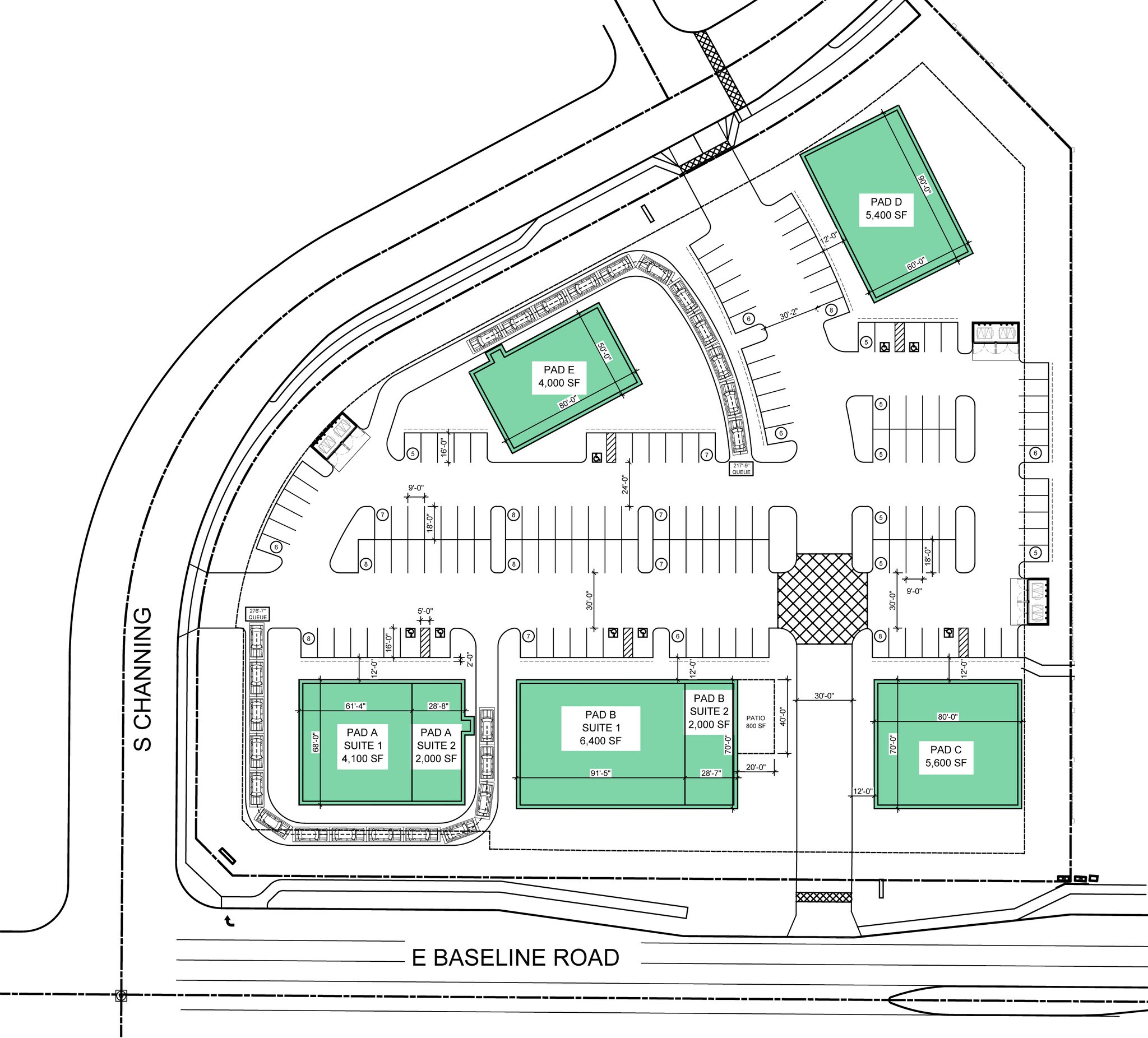 Nec Baseline Rd & Hawes Rd, Mesa, AZ à louer Plan de site- Image 1 de 12
