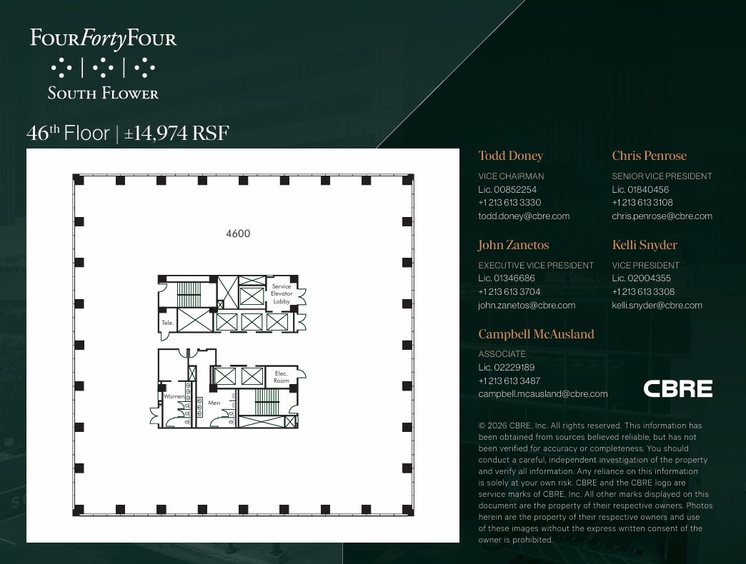 444 S Flower St, Los Angeles, CA for lease Floor Plan- Image 1 of 1