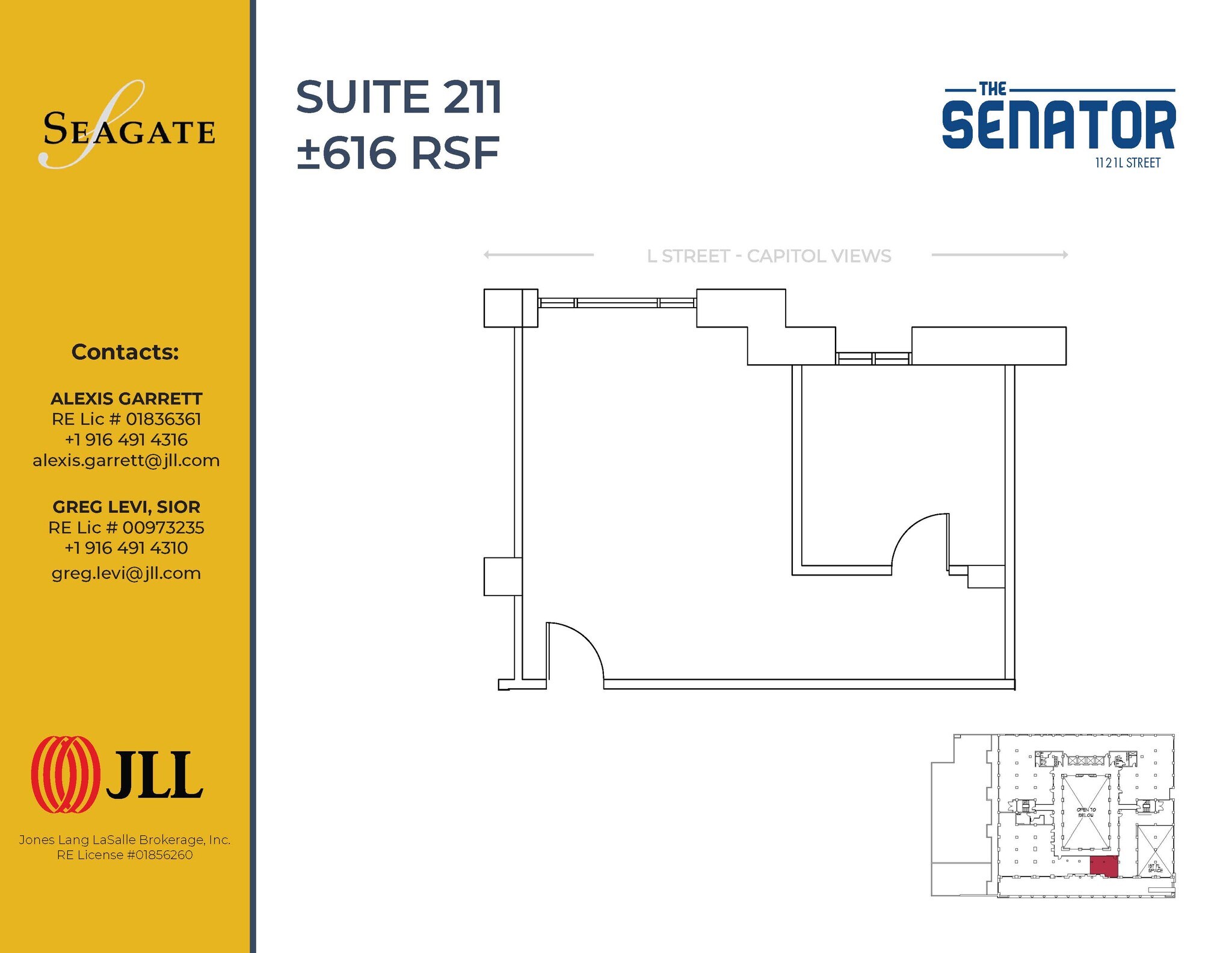 1121 L St, Sacramento, CA for lease Floor Plan- Image 1 of 1