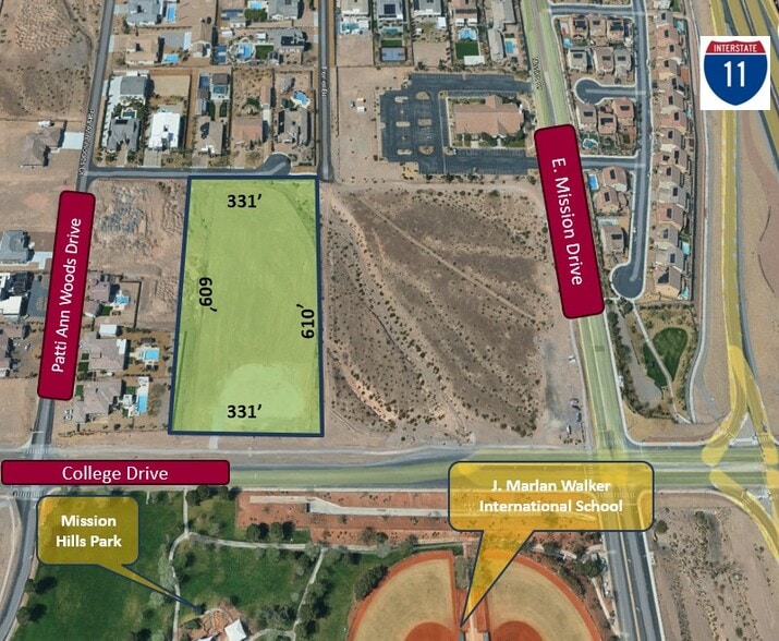 College Drive and Mission, Henderson, NV for sale - Building Photo - Image 2 of 2