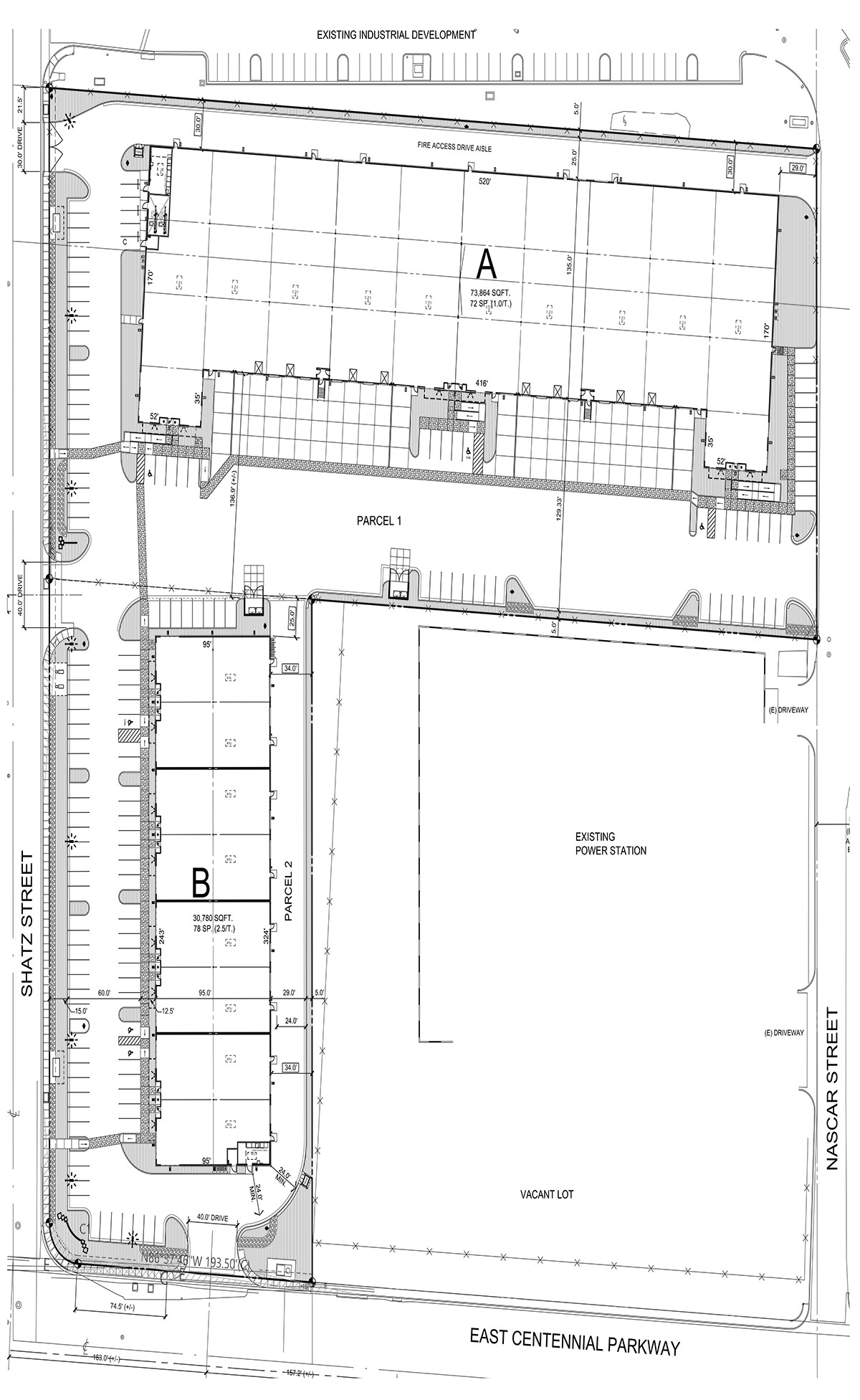 6520 Centennial Pky, Las Vegas, NV à louer Plan de site- Image 1 de 2