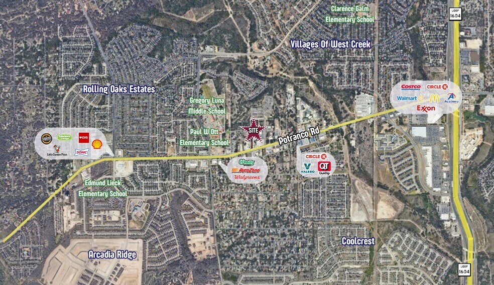 12135 Potranco Rd, San Antonio, TX à vendre - Aérien - Image 2 de 3