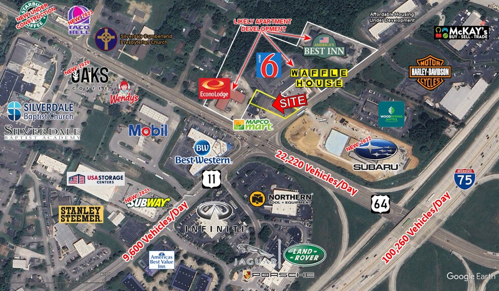 7703 Lee Hwy, Chattanooga, TN for sale - Aerial - Image 2 of 2