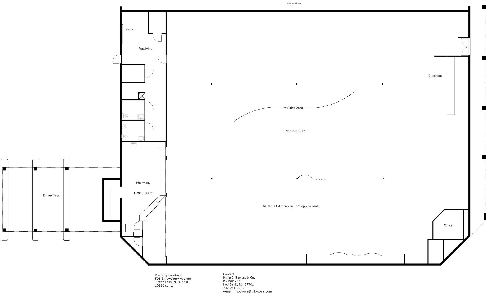596 Shrewsbury Ave, Tinton Falls, NJ for lease Floor Plan- Image 1 of 1